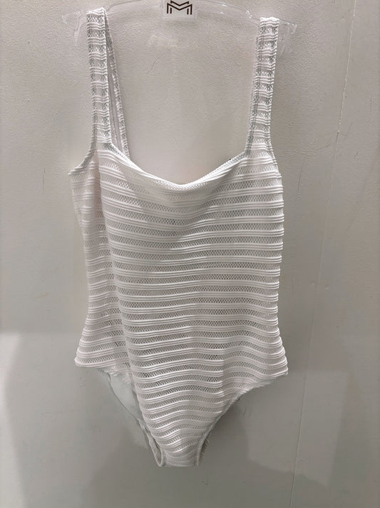 Ralph Lauren Cut Out White Swimsuit
