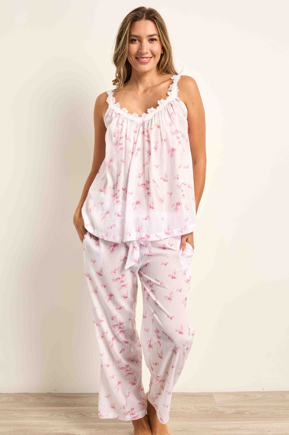 Cottonreal Peaces Cotton Voile Petal Tunic Pyjamas