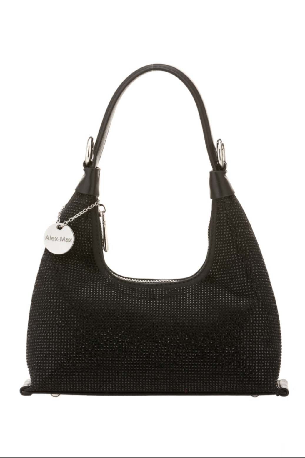 Alex Max Sparkle Grab Bag With Chain In Black