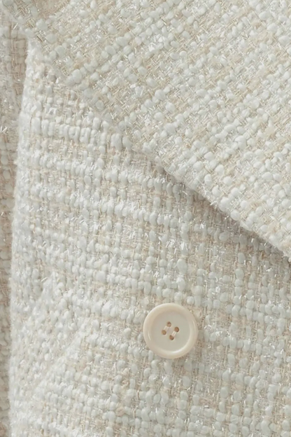 Belle & Bloom Tweed Jacket In Cream