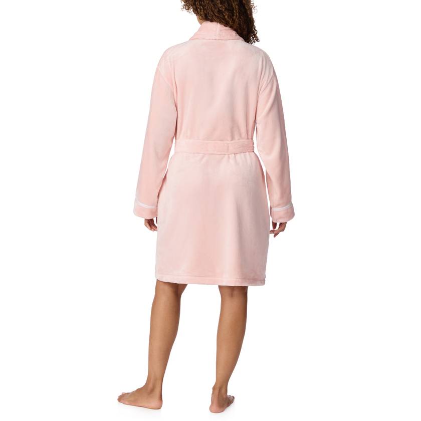 DKNY Baby Pink Super Soft Short Dressing Gown